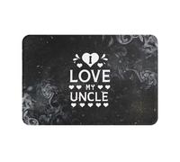 J'aime Mon Oncle Welcome Paillassons Absorbant Paillasson Intérieur Antidérapant Tapis De Bain pour Couloir Chambre Cuisine 40X60Cm