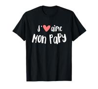 J'aime Mon Papy Cadeau Enfant Femme Homme Ado Famille T-Shirt