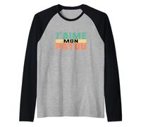 J'aime Mon Patou Humour Manche Raglan