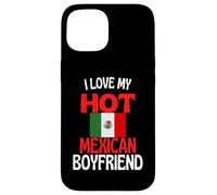 J'aime Mon Petit ami Mexicain Chaud Funny Mexico Coque pour iPhone 15