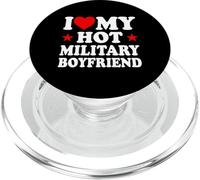 J'aime Mon Petit ami Militaire Sexy PopSockets PopGrip pour MagSafe