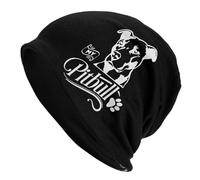 J'aime Mon Pit-Bull Bonnet Homme Mode Bonnet en Tricot Thermique Chapeau Tricoté pour Ski Randonnée Course À Pied
