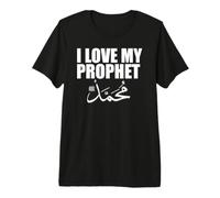 J'aime Mon prophète Muhammad Islamic T-Shirt Haut de Gamme