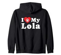 J'aime Mon propriétaire de Chien Lola Sweat à Capuche