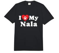 J'aime Mon propriétaire de Chien Nala Comfort Colors Adult Heavyweight T-Shirt
