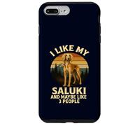 J'aime mon Saluki et peut-être un propriétaire de chien drôle pour 3 personnes Coque pour iPhone 7 Plus/8 Plus