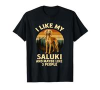J'aime mon Saluki et peut-être un propriétaire de chien drôle pour 3 personnes T-Shirt
