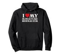 J'aime Mon Schnauzer Miniature Qui Aime Les Chiens, Maman drôle Sweat à Capuche