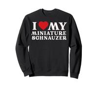 J'aime Mon Schnauzer Miniature Qui Aime Les Chiens, Maman drôle Sweatshirt