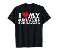 J'aime Mon Schnauzer Miniature Qui Aime Les Chiens, Maman drôle T-Shirt Graphique avec Valeur