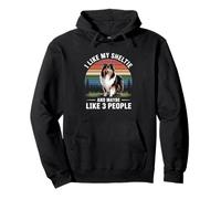 J'aime mon Sheltie et peut-être un chien de berger des Shetland pour 3 personnes Sweat à Capuche