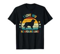 J'aime Mon Terre-Neuve - Rétro Newf Dog Lover T-Shirt