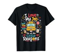 J'aime Mon Travail : Petites Raisons pour lesquelles Un Chauffeur de Bus drôle retourne à l'école T-Shirt Graphique avec Valeur
