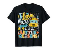 J'aime Mon Travail : Petites Raisons pour lesquelles Un Chauffeur de Bus drôle retourne à l'école T-Shirt Graphique avec Valeur