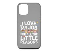J'aime Mon Travail pour Toutes Ces Petites Raisons Coque pour iPhone 12/12 Pro