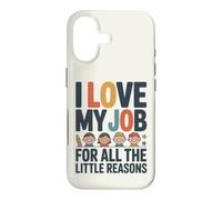 J'aime Mon Travail pour Toutes Ces Petites Raisons Coque pour iPhone 17