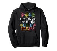 J'aime Mon Travail pour Toutes Ces Petites Raisons Sweat à Capuche