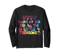 J'aime Mon Travail pour Toutes Les Petites Raisons, Professeur Tie Dye Kid Manche Longue