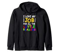 J'aime Mon Travail pour Toutes Les Petites Raisons Sweat à Capuche