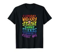 J'aime Mon Whisky Droit Je Lesbienne Gay Pride T-Shirt