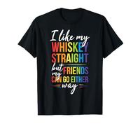 J'aime Mon Whisky Pur mais Mes Amis Peuvent y Aller dans Les Deux Sens T-Shirt