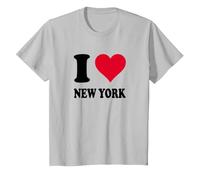 J'aime New York T-Shirt, Enfant, Argent, 2 Ans