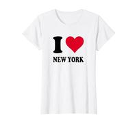 J'aime New York T-Shirt, Femme, Blanc, M