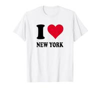 J'aime New York T-Shirt, Homme, Blanc, 5XL