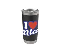 J'aime Nico Gobelet isotherme en acier inoxydable double paroi