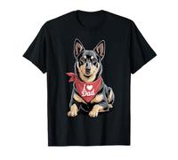 J'aime Papa Australian Kelpie Lover Dog Dad T-Shirt