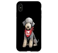 J'aime Papa Bedlington Terrier Lover Dog Dad Coque pour iPhone XS Max
