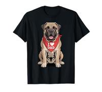 J'aime Papa Bullmastiff Lover Dog Dad T-Shirt