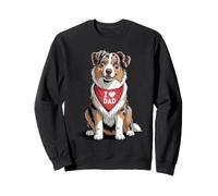 J'aime Papa Red Merle Aussie Lover, père Berger Australien Sweatshirt