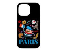 J'aime Paris, Paris, France, Culture, Doodles, Graphisme Coque pour iPhone 14 Pro Max
