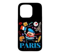 J'aime Paris, Paris, France, Culture, Doodles, Graphisme Coque pour iPhone 15 Pro