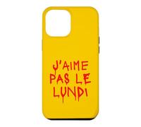 J'aime Pas Le Lundi Message Sanglant Humour Bureau Semaine Coque pour iPhone 12 Pro Max