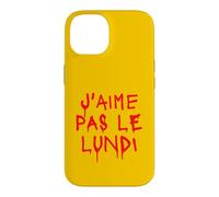 J'aime Pas Le Lundi Message Sanglant Humour Bureau Semaine Coque pour iPhone 14