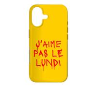 J'aime Pas Le Lundi Message Sanglant Humour Bureau Semaine Coque pour iPhone 17