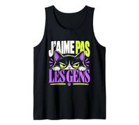 J'aime Pas Les Gens Chat Humour Citation Drôle Sarcastique Débardeur