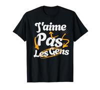 J'Aime Pas Les Gens Humour Pour Râleur Grincheux T-Shirt