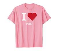 J'aime Pho, J'aime Pho T-Shirt, Homme, Rose, L