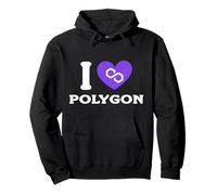 J'aime Polygon Matic Crypto Crypto-Monnaie Blockchain Sweat à Capuche
