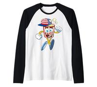 J'aime Popcorn Cool Snack Boy Kid Bro Sœur Fille Enfants Manche Raglan