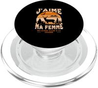 J'aime Quand Ma Femme Humour Couple Cadeau Chasse Chasseur PopSockets PopGrip pour MagSafe