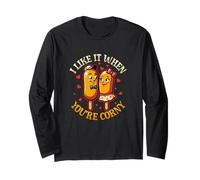 J'aime Quand tu ES Un Couple de Corny Corndog Manche Longue