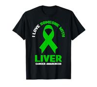 J'aime Quelqu'un avec Une Sensibilisation au Cancer du Foie T-Shirt