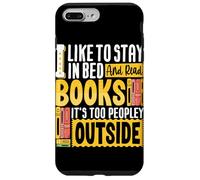 J'aime rester au lit et lire des livres, il y a trop de monde dehors Coque pour iPhone 7 Plus/8 Plus