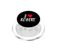 J'aime Robert Papa Petit ami Mari Fils Petit-Fils cœur PopSockets PopGrip pour MagSafe