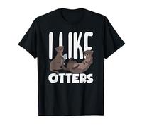 J'aime Sea Otter, Dessin animé Animal Love T-Shirt