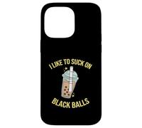 J'aime sucer des boules noires : Suck My Balls Boba Funny Coque pour iPhone 14 Pro Max